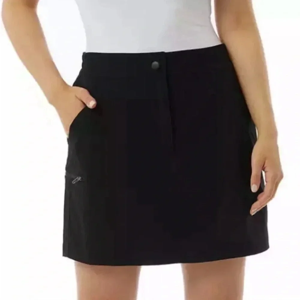 32 Degrees Cool Women's Tech Skort, Black Size Small